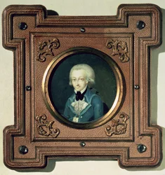 Porträt von Wolfgang Amadeus Mozart (1756-91), 1773